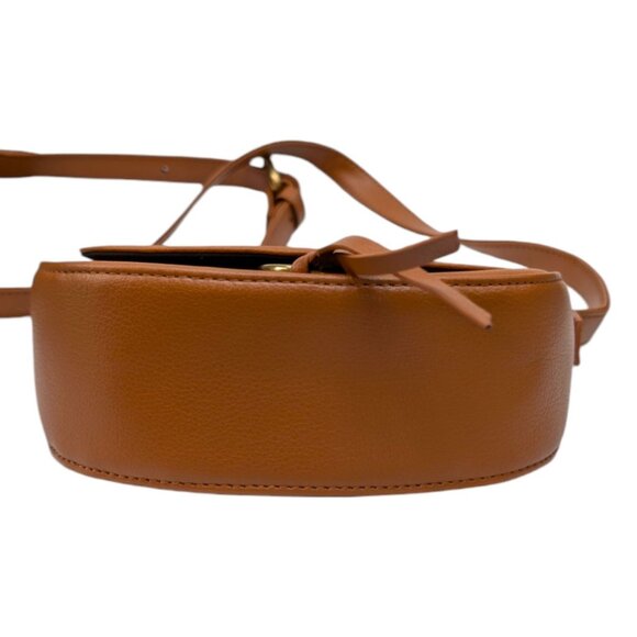 JJ Winters Ivy Crossbody Leather Bag Caramel Brown Purse Adjustable Strap - Picture 7 of 16